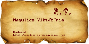Magulics Viktória névjegykártya